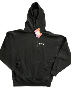 YITTY Black Hooded Sweatshirt with Small White Logo